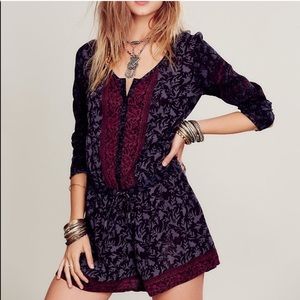 Free people resort romper boho